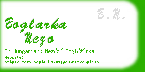 boglarka mezo business card